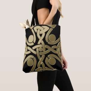 Tote Bag noeud d'or celtique
