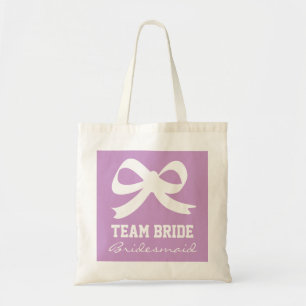 Tote Bag Nœud papillon équipe mariée demoiselle d'honneur l
