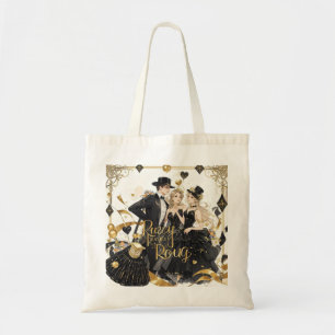 Tote Bag Noir et or, Luxe riche, style Moulin rouge