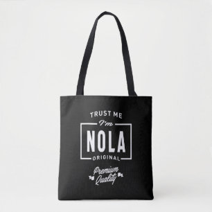 Tote Bag Nola Nom personnalisé Anniversaire