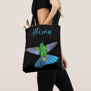 Tote Bag Nom Customisé du colibri brilliant