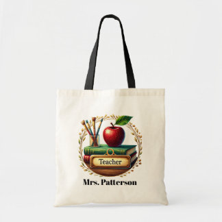Tote Bag Nom d'ajout de l'enseignant