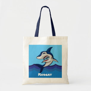 Tote Bag Nom d'ajout de requin mignon
