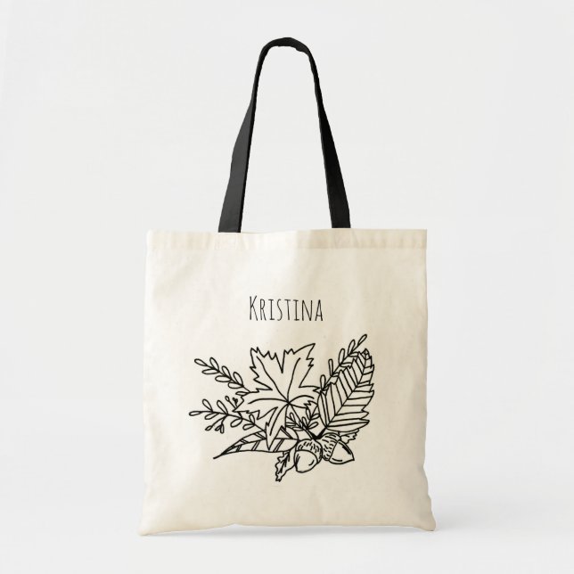 Tote Bag Nom d'automne (Devant)