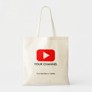 Tote Bag Nom de chaîne Youtube personnalisé