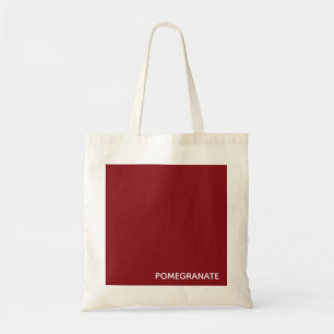 Tote Bag Nom de la couleur rouge de la grenade