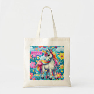 Tote Bag Nom de la licorne de l'imaginaire mignon