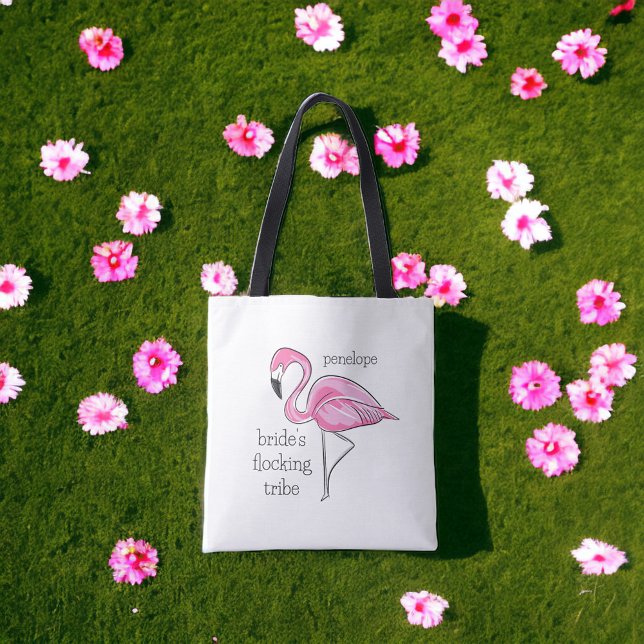 Tote Bag Nom de la tribu en folie de la future mariée Flami (Créateur téléchargé)