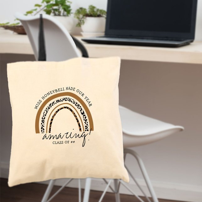 Tote Bag Nom de l'enseignant Classe Incroyable Impression d (Créateur téléchargé)