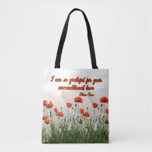 Tote Bag Nom de maman personnalisée flores B