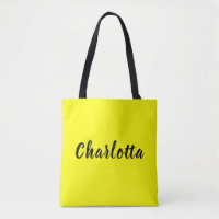 Nom de personnalisation noir | Couleur jaune néon