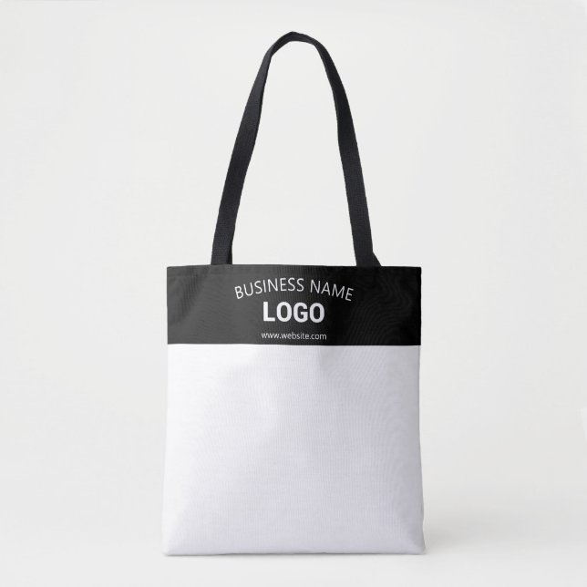 Tote Bag Nom d'entreprise modifiable, site Web et logo télé (Devant)