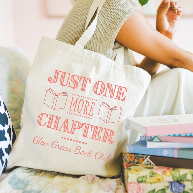 Tote Bag Nom du club de lecture, juste une citation de chap (Créateur téléchargé)
