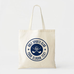 Tote Bag Nom du club de loisirs Navy BlueGolf