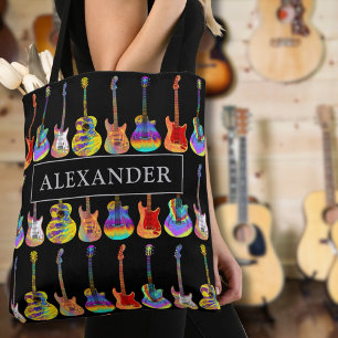Tote Bag Nom du joueur guitariste Musique guitariste