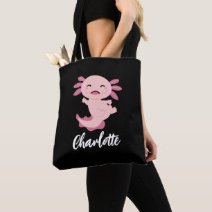 Tote Bag Nom du monogramme de l'axe rose