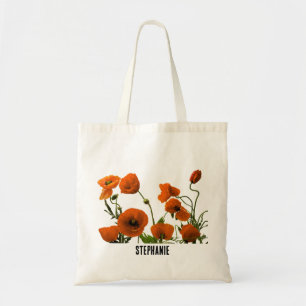 Tote Bag Nom du monogramme Floral Bridesmaid Mariage Don Fa