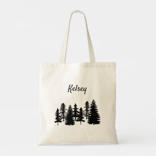 Tote Bag Nom du monogramme Les montagnes appellent la natur