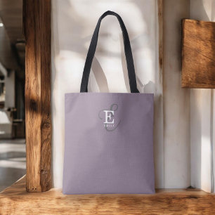 Tote Bag Nom élégant unique et typographie de monogramme vi