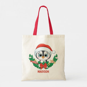 Tote Bag Nom et texte personnalisés Noël