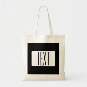 Tote Bag Nom moderne ou nom de marque modifiable pour l'ent