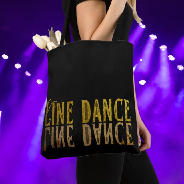 Tote Bag Nom or princesse de danse de ligne (Créateur téléchargé)