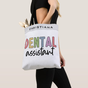 Tote Bag Nom personnalisé Assistant dentaire