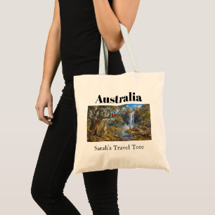 Tote Bag Nom personnalisé Australie Faune & Voyage à la cas