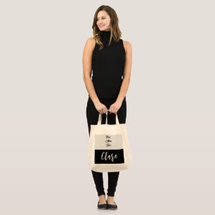 Tote Bag nom personnalisé best Mom jour et plus 2C