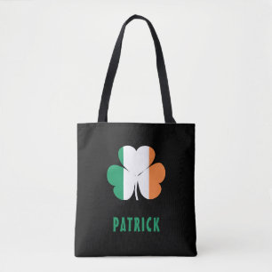 Tote Bag Nom personnalisé Celtic Irlande Shamrock Drapeau i