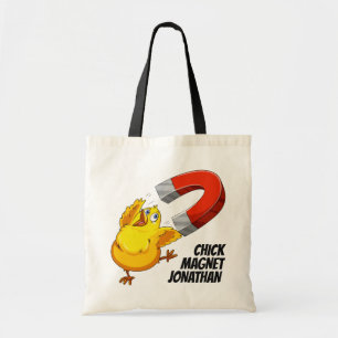 Tote Bag Nom personnalisé Chick Magnet