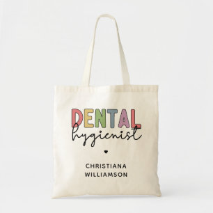Tote Bag Nom personnalisé Dental Hygienist RDH Cadeaux