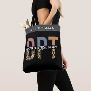 Tote Bag Nom personnalisé DPT Doctor of Physical Therapy Ch