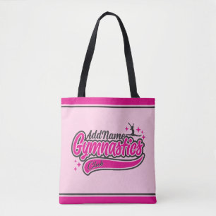 Tote Bag NOM personnalisé Gymnaste Split Leap Gymnastique