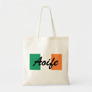 Tote Bag Nom personnalisé Irish Flag