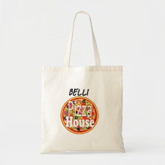 Tote Bag Nom personnalisé Maison de pizza italienne Adulte