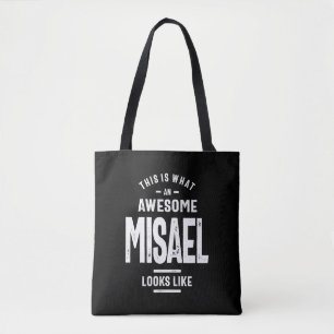 Tote Bag Nom personnalisé Misael Anniversaire