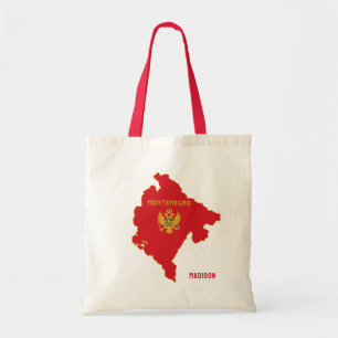 Tote Bag Nom personnalisé Monténégro
