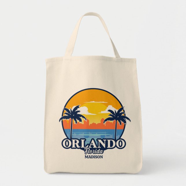 Tote Bag Nom personnalisé Orlando Floride (Devant)