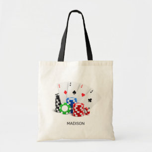 Tote Bag Nom personnalisé Poker / Casino