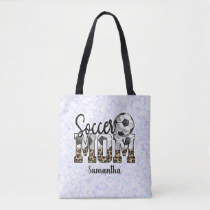 Tote Bag Nom personnalisé Soccer Maman Fête des mères