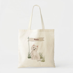 Tote Bag Nom personnalisé Westie Pet Dog