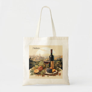 Tote Bag Nom personnalisé Wine Lover's