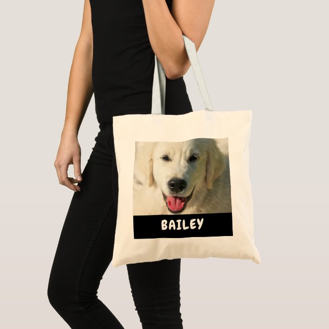 Tote Bag Nom photo de l'animal de compagnie (Devant (produit))