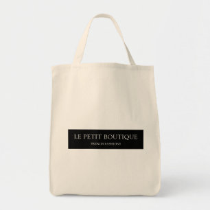 Tote Bag Nom simple personnalisé de la Boutique noire