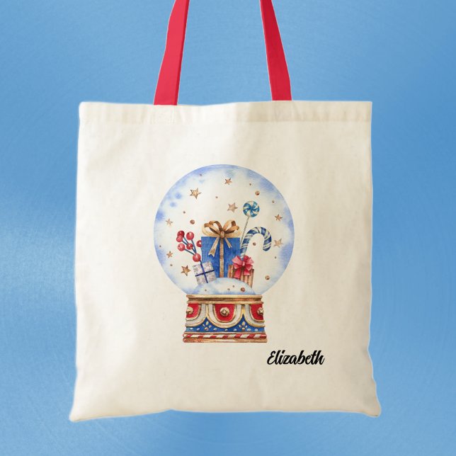 Tote Bag Nom sur la scène de vacances dans le Globe des nei (Créateur téléchargé)
