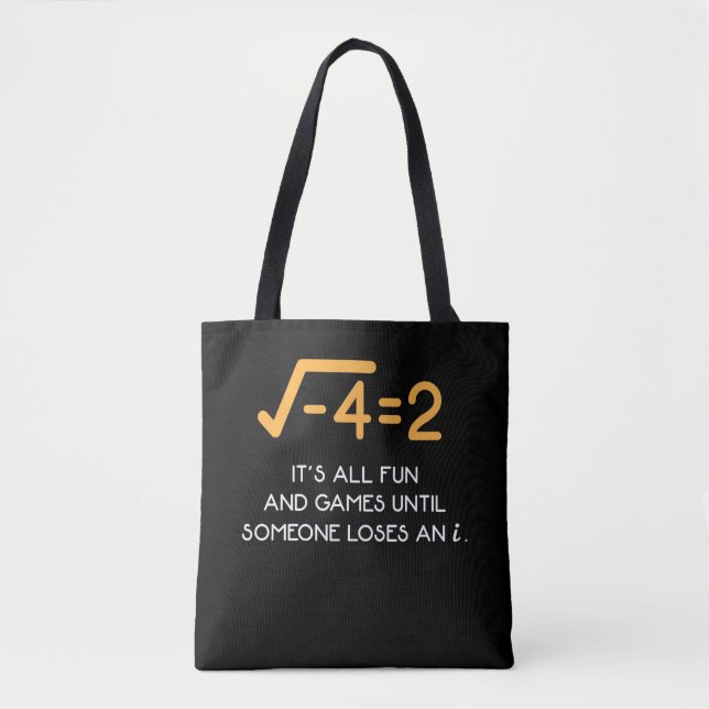 Tote Bag Nombre imaginaire Mathématicien Funny Math Nerd (Devant)