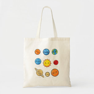 Tote Bag Noms de planète solaire du soleil Système spatial 