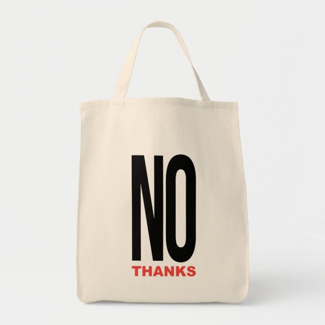 Tote Bag Non merci ! (Devant)