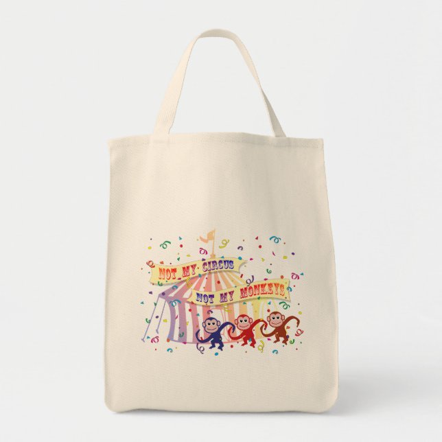 Tote Bag Non mon cirque… (Devant)
